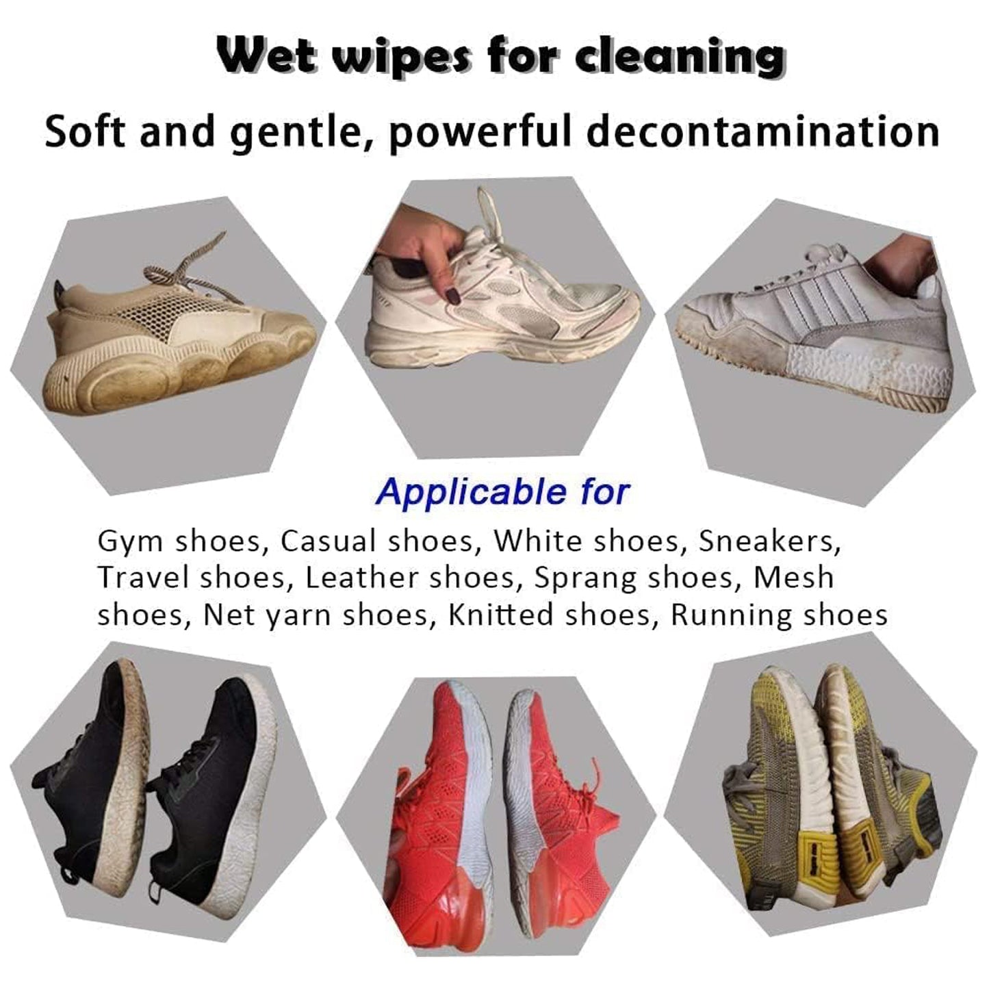 SneakFresh Shoe Cleaning Wipes (80 pcs) by Lunovia Life
