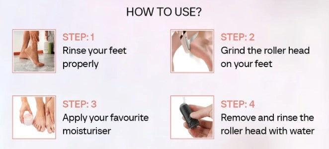VelvetTouch - Flawless Pedi Cordless Electronic Callus & Skin Smoother by Lunovia Life