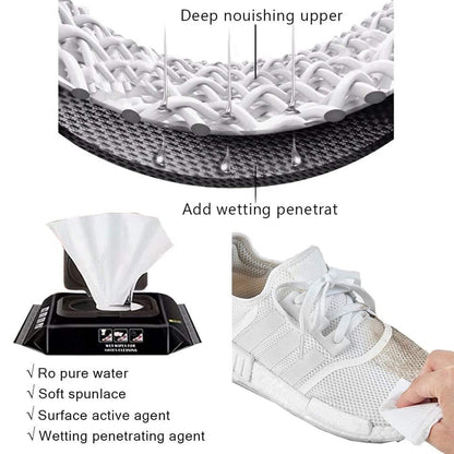 SneakFresh Shoe Cleaning Wipes (80 pcs) by Lunovia Life